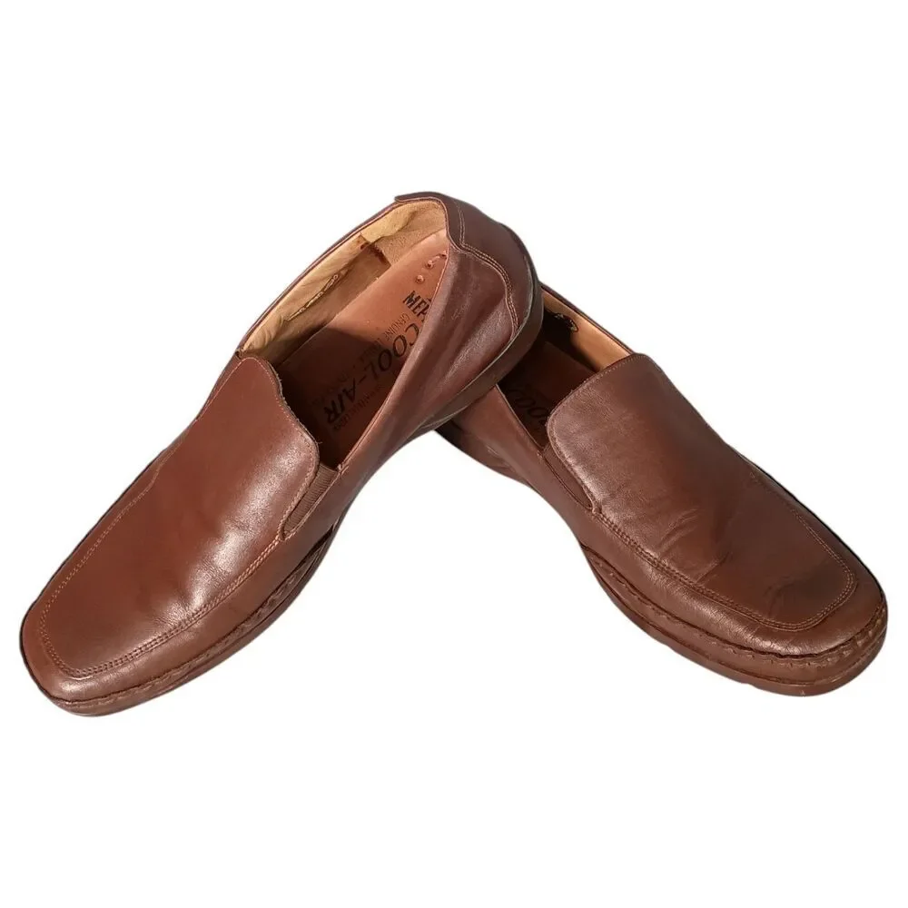 Mephisto Men’s Edlef Loafers 10.5 Brown Leather Slip-On Casual Driving Shoes